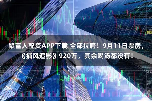 聚富人配资APP下载 全部拉胯！9月11日票房，《捕风追影》920万，其余喝汤都没有！