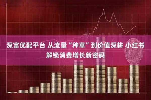 深富优配平台 从流量“种草”到价值深耕 小红书解锁消费增长新密码